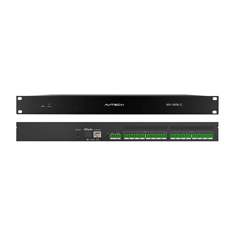 What makes the 12V Dante 8 in 8 Out Network Audio Processor Essential for Modern AV Systems?