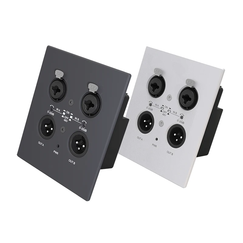 Dantes II C. Wall Plate Network Audio interface